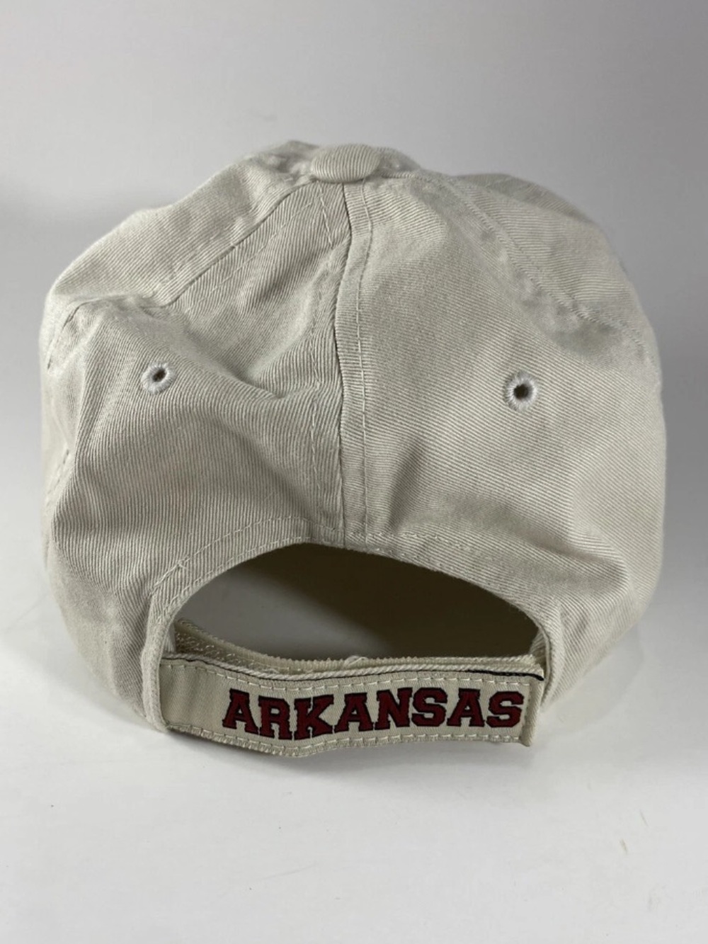 Arkansas Razorbacks Hogs Beige Baseball Football Golf Cap Hat - Picture 3 of 7